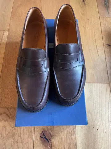 JM Weston 180 시그니처 로퍼 6/D 다크 브라운