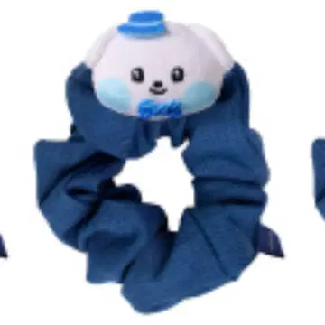 규니니 제로니 데님풍 스크런치
