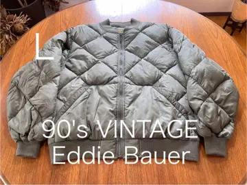 90's VINTAGE Eddie Bauer 다운 자켓 다이아