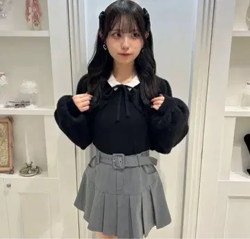 가격 인하 불가 bubbles girly knit ensemble 블랙