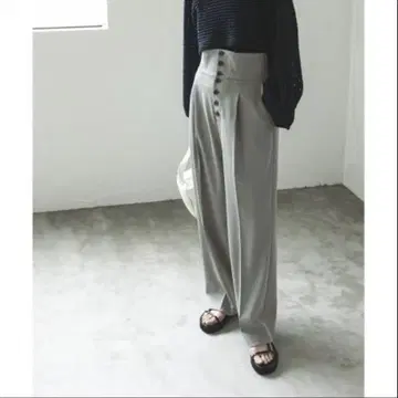 노블 정가 1.8만 프론트 오픈 슬랙스 팬츠