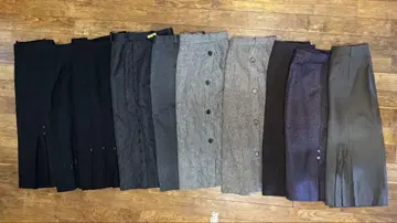 무릎 기장 세미 타이트 스커트 10벌 세트