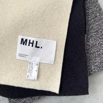 MHL. 울 혼방 머플러 삼색 절개