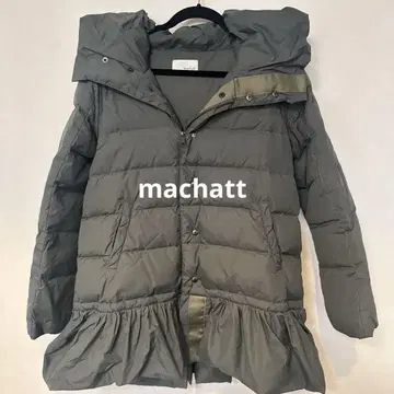 machatt 탈부착 가능한 소매 카키 다운 자켓 S