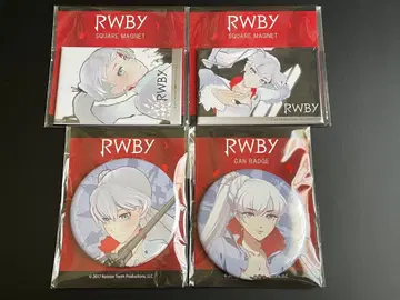 RWBY 와이스 슈니 캔뱃지 스퀘어 마그넷 세트