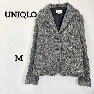 UNIQLO x INES 울 자켓 M 헤링본 무늬