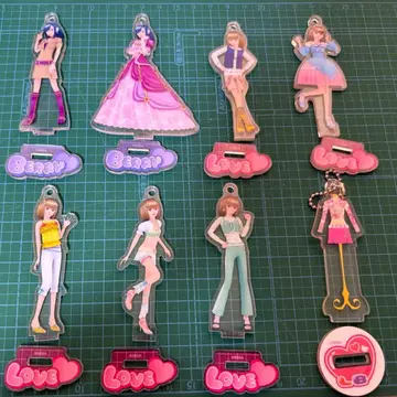 오샤레 마녀 러브 and 베리 미니 아크릴 스탠드 8개 세트