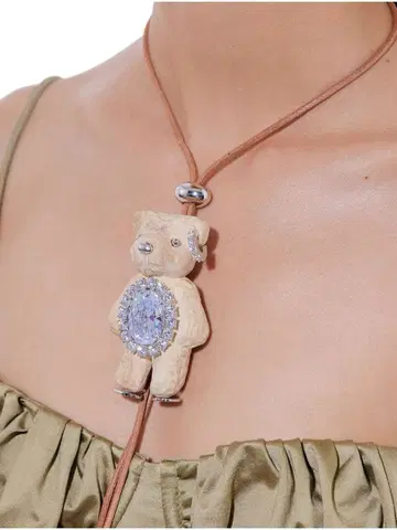 yvmin 곰 목걸이