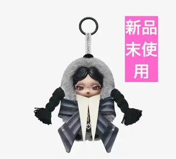 팝마트 스컬팬더 x 웬즈데이 콜라보 봉제 인형