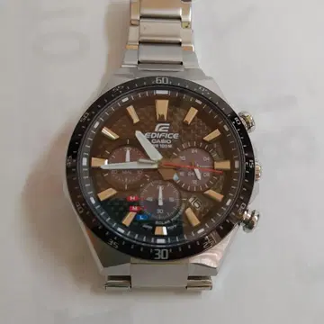 EDIFICE CASIO 크로노그래프 손목시계 100m 방수 솔라