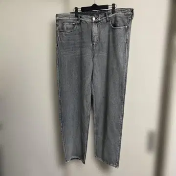 H&M 루즈핏 그레이 배기 데님 팬츠 40x30 새상품급