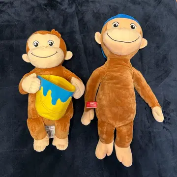 호기심 많은 조지 봉제 인형 2개 세트