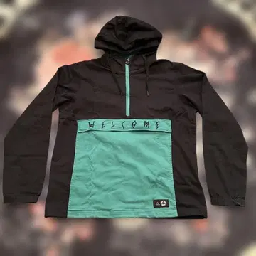 WELCOME Half-zip pullover hoodie