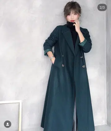 amerivintage 롱 코트 그린 M 사이즈
