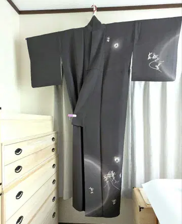 순수 실크 겐쇼엔 오미코시 토끼 문양 츠케시타