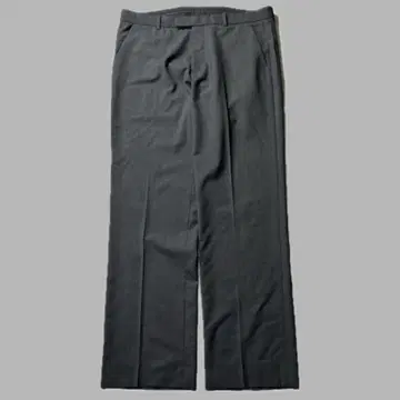 made in usa gray wide straight slacks