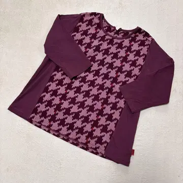 기우에몬 크림슨 7부 소매 T셔츠