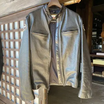 JACKROSE 메쉬 가죽 자켓 38