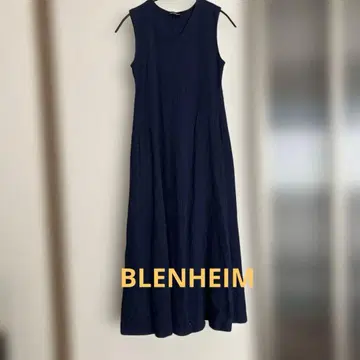 BLENHEIM 네이비 슬리브리스 원피스 XS