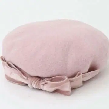 미사용 새상품 아오키 미사코 콜라보 벨벳 리본 베레모