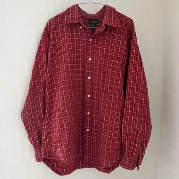 J.Crew 빨간색 체크 무늬 긴팔 셔츠 아메카지