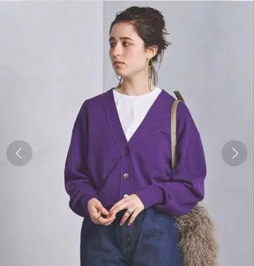 UNITED ARROWS 유나이티드 애로우즈 V넥 숏 가디건