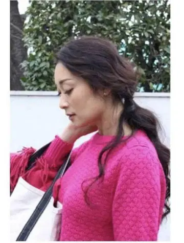 허그아워 코튼 패턴 편직 보트넥 스웨터