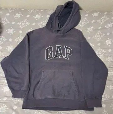 GAP 네이비 후드 맨투맨 빈티지 페이드