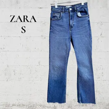 [ ZARA ] [ S ] 34 새상품급 여성용 데님 컷팅 스트레이트