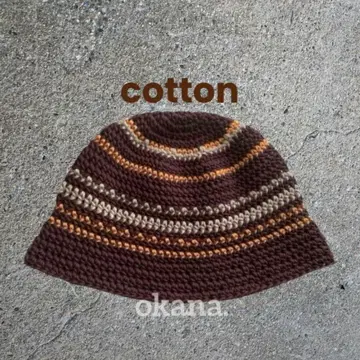 brown33 크러셔 모자 핸드메이드 비니 크로셰 모자 햇