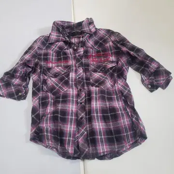 잭로즈 러브메종 체크 무늬 플란넬 셔츠 size44 오빠 호스트 계열