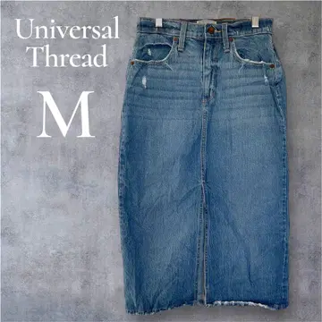 한정판 1점 Universal Thread 데님 타이트 스커트 무릎 기장