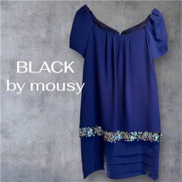 BLACK by moussy 블루 드레스 브라이덜 2차 모임 프리 사이즈