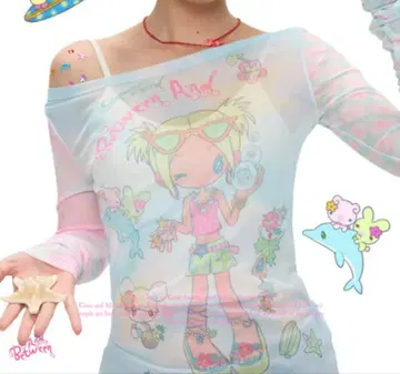 BETWEENANDx 쵸쵸이 시스루 상의