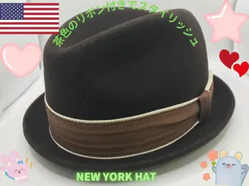 인기 있는 New York Hat의 스마트한 울 펠트 햇