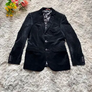 자라 맨 테일러드 자켓 벨로아 [ M ] 다크 네이비 포멀 코튼