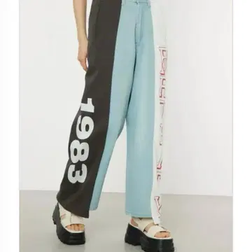 로데오 크라운 커스텀 팬츠 데님 M