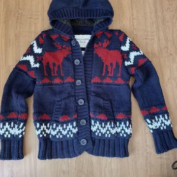 Abercrombie & Fitch 후드 부착 니트 L