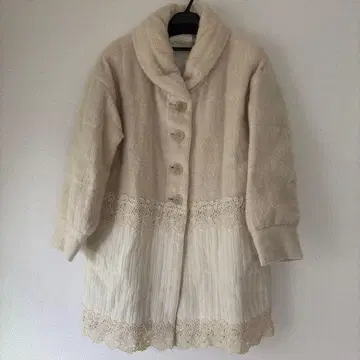 빅 사이즈 수입 로싸 알바로싸 알파카 코트 레이스