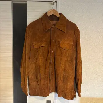 70s~80s 3rd TYPE 스웨이드 가죽 자켓