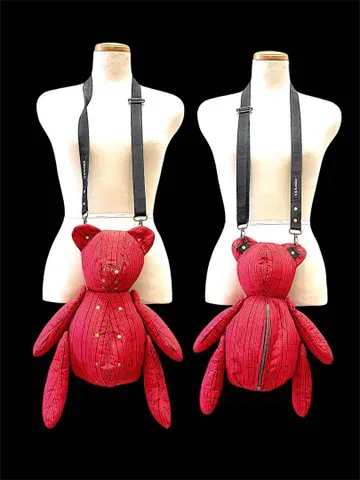 황팔장 기모노 곰 숄더백