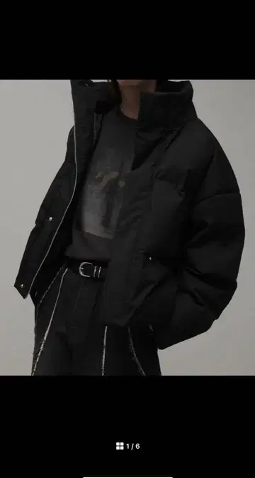 welise/ 와이드 슬리브 숏 기장 파이버 다운 자켓