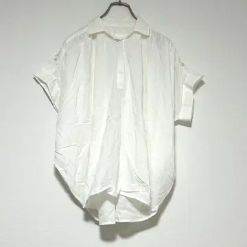 n0825 [레킵 요시에 이나바] 돌먼 슬리브 블라우스 화이트 38