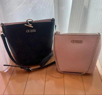 GUESS 숄더백 블랙 핑크 세트