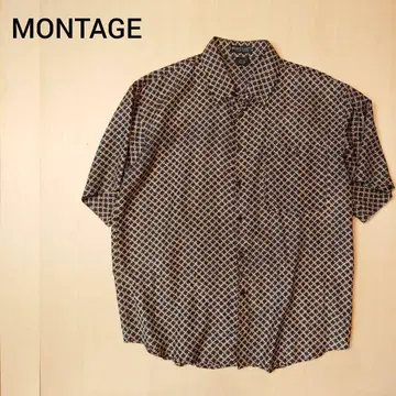 몽타주 옴므 반팔 셔츠 실크 몽타주