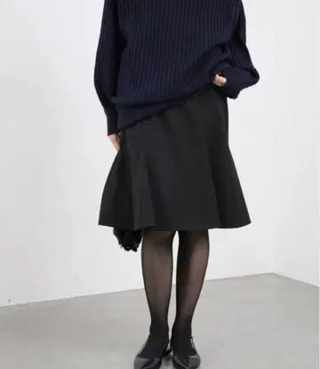IENA 머메이드 미디 스커트 블랙 36