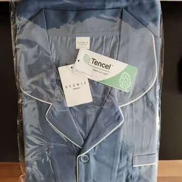 EVENIE 텐셀 파자마 파랑 반팔