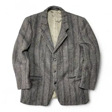 구제 의류 캐나다제 해리스 트위드 트위드 울 소재 테일러드 자켓
