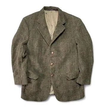 구제 해리스 트위드 트위드 울 소재 테일러드 자켓 남성용 L 상당