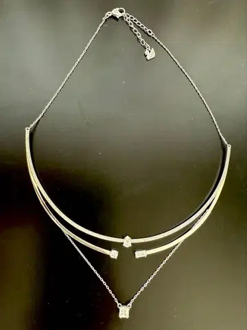 스와로브스키 SWAROVSKI 3 초커 목걸이 스톤